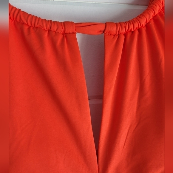 La Blanca High Neck Ruched Tie Back Halter Swim Top Size 18W - Picture 3 of 12